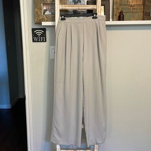 Light Grey Wide Leg Pants
